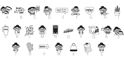 Mom Life Font Poster 8