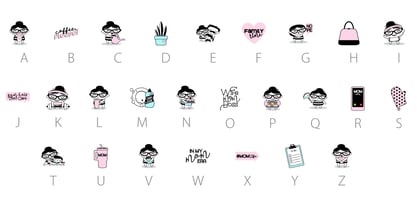 Mom Life Font Poster 10