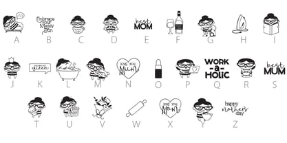 Mom Life Font Poster 9