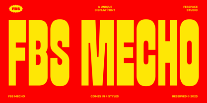 FBS Mecho Font Poster 1