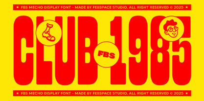 FBS Mecho Font Poster 3