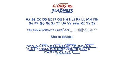 Chaos And Madness Font Poster 6