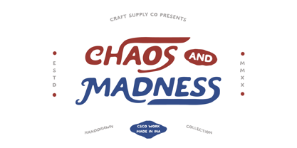 Chaos And Madness Font Poster 1
