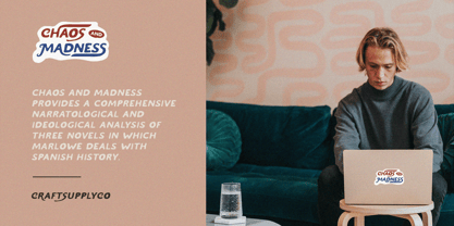 Chaos And Madness Font Poster 5