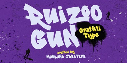 MC Ruizoo Gun Font Poster 1