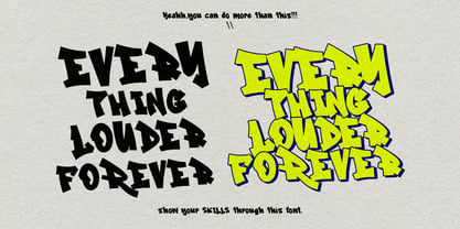 MC Ruizoo Gun Font Poster 2