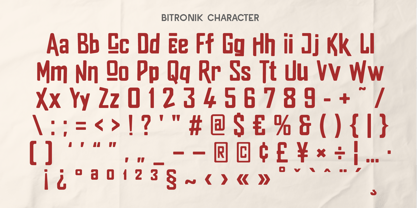 CF Bitronik Font Poster 3