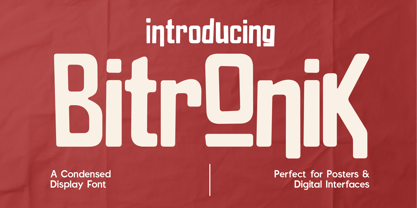CF Bitronik Font Poster 1