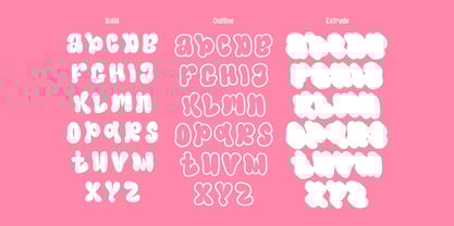 Dzlo Vibe Extrude Font Poster 7