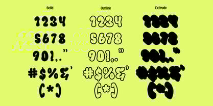 Dzlo Vibe Extrude Font Poster 8