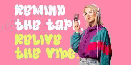 Dzlo Vibe Extrude Font Poster 5