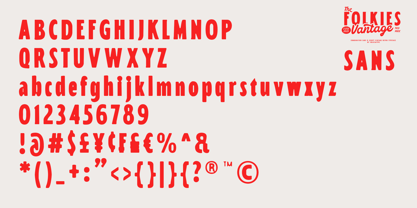 Folkies Vantage Font Poster 6