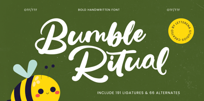 Bumble Ritual Font Poster 1