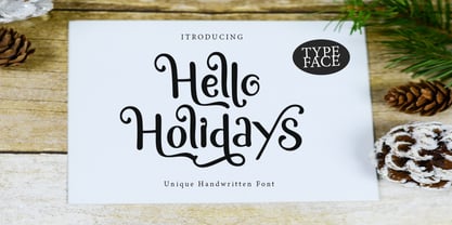Hello holidays Font Poster 1
