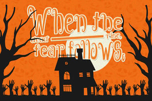 Spooky Ghouline Font Poster 2
