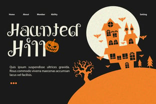Spooky Ghouline Font Poster 5