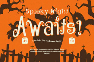 Spooky Ghouline Font Poster 3