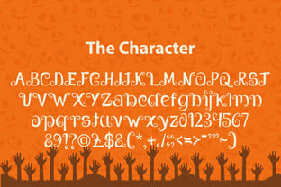 Spooky Ghouline Font Poster 4