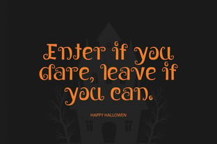 Spooky Ghouline Font Poster 6