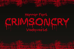Crimsoncry Font Poster 1