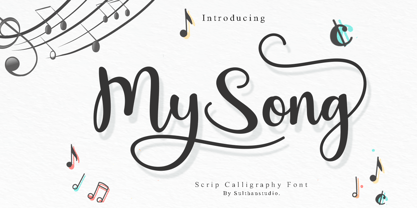 My song Font Poster 1