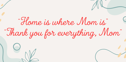 My Sweet Mom Font Poster 6