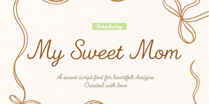 My Sweet Mom Font Poster 1