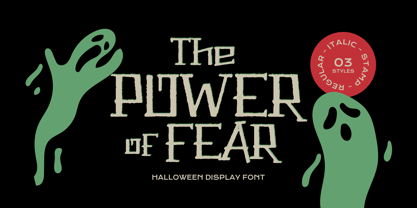 The Power Of Fear Font Poster 1
