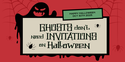 The Power Of Fear Font Poster 2