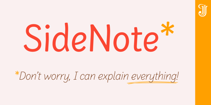 SideNote Font Poster 1