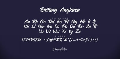 Bintang Angkasa Font Poster 6