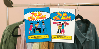 Raveggin Script Font Poster 5