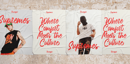 Raveggin Script Font Poster 9