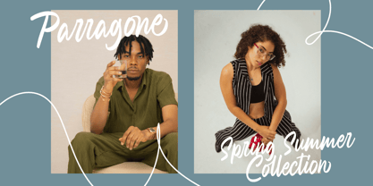 Raveggin Script Font Poster 11