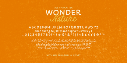 Wonder Nature Font Poster 9