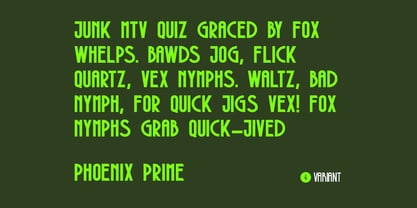 Phoenix Display Font Poster 3