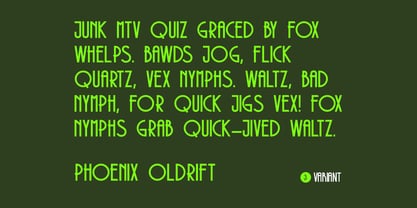 Phoenix Display Font Poster 2