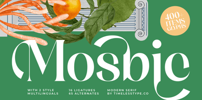 Mosbic Font Poster 1