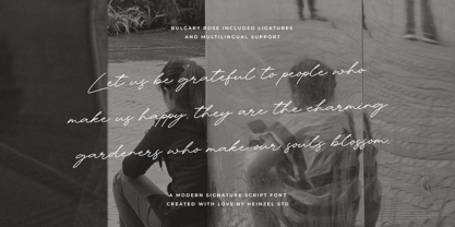 Bulgary Rose Font Poster 6