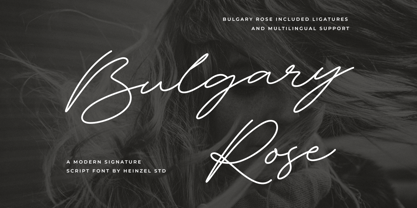 Bulgary Rose Font Poster 1