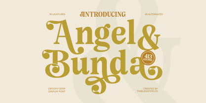 Angel & Bunda Font Poster 1