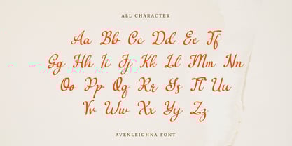 Avenleighna Font Poster 8