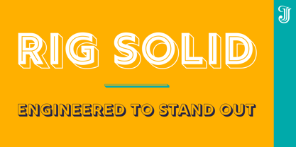 Rig Solid Font Poster 1