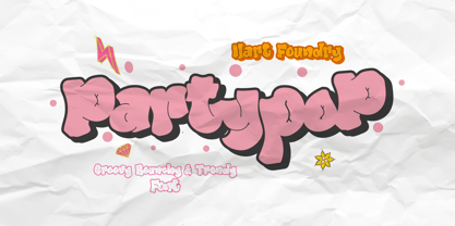 Party Pop Font Poster 1