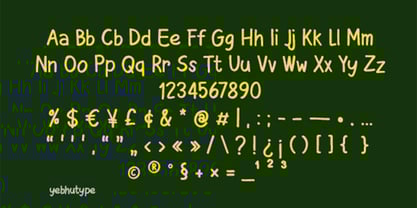 Cute Notebook Font Poster 6