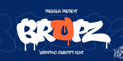 Bropz Drip Font Poster 1