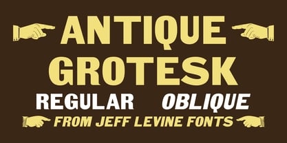 Antique Grotesk JNL Font Poster 1