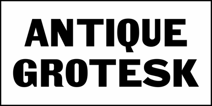 Antique Grotesk JNL Font Poster 2