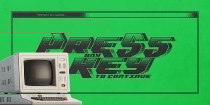 Dither Byte Font Poster 2