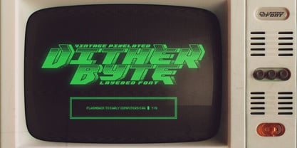 Dither Byte Font Poster 1